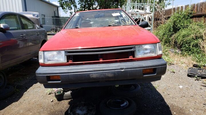 junkyard find 1987 hyundai excel 3 door hatchback