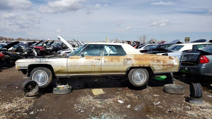 junkyard find 1973 cadillac sedan deville