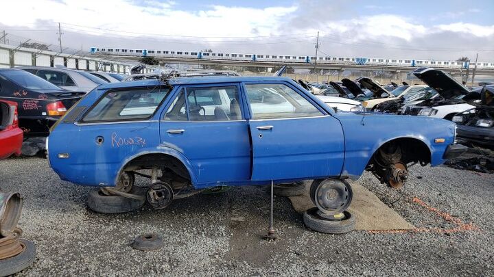 junkyard find 1974 toyota corona station wagon
