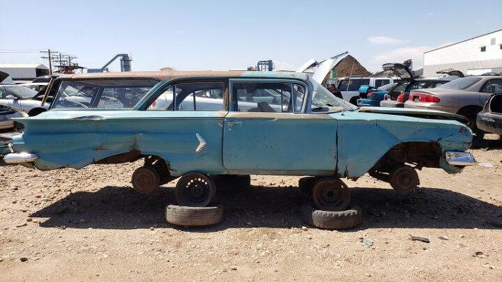 junkyard find 1960 chevrolet brookwood two door wagon