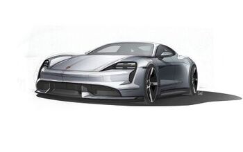 2020 Porsche Taycan Timidly Teased Via New Design Sketches