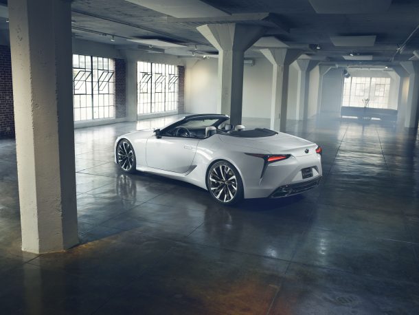 lexus lc convertible 8216 concept is more like a halo in waiting