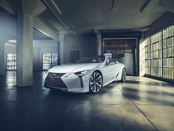 lexus lc convertible concept is more like a halo in waiting