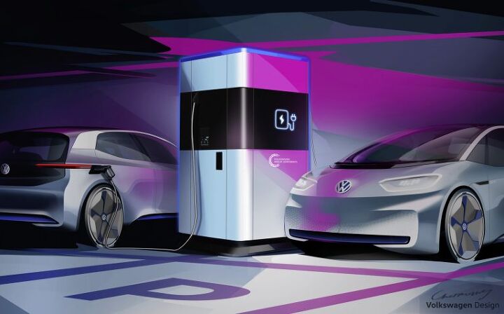 volkswagens solution to ev charging woes a charging station that requires recharging