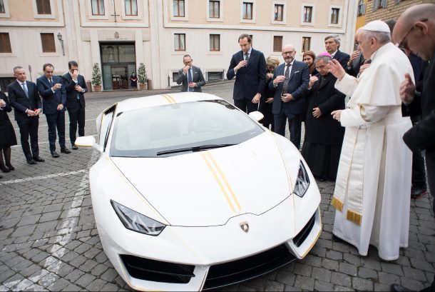 Your Prayers Have Been Answered: The Pope's Lamborghini is Being Raffled Off