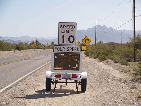 Guilt-tripping Radar Speed Signs Could Soon Read Your Plate
