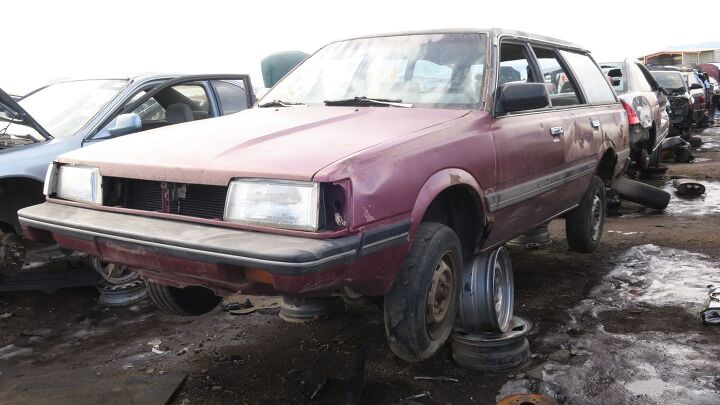 junkyard find 1986 subaru gl 4wd wagon