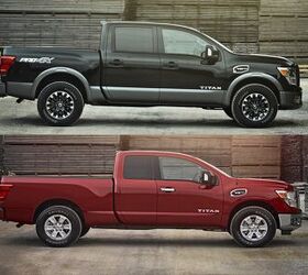 nissan hasn t forgotten about a v6 titan it just looks that way