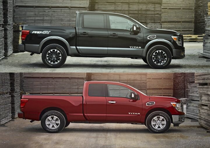 nissan hasn t forgotten about a v6 titan it just looks that way
