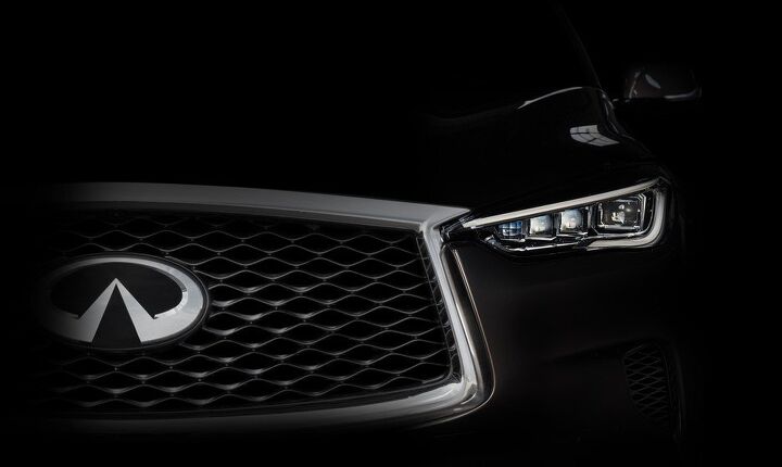infiniti offers a peek at the 2019 qx50 as it prepares new crossover engine for