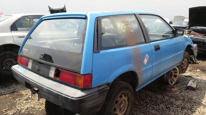 junkyard find 1986 honda civic 1300 hatchback