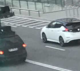 2018 nissan leaf spotted in spain minus the camo