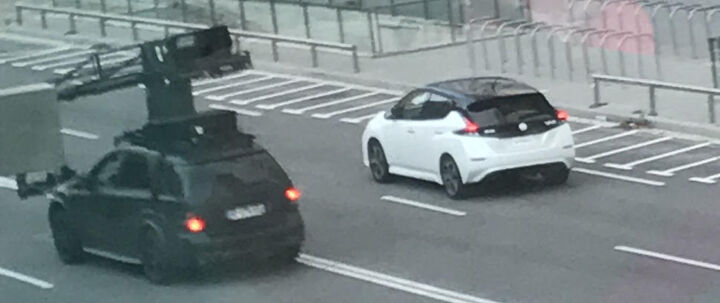 2018 nissan leaf spotted in spain minus the camo