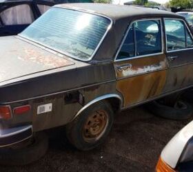 junkyard find 1976 audi 100 ls sedan