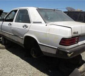 junkyard find 1987 mercedes benz 190e 601 173 mile edition