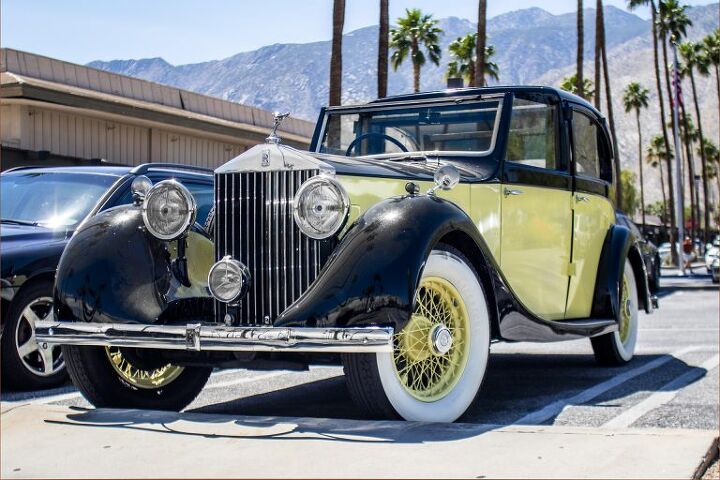 parked in drive 1936 rolls royce 20 25 sedanca de ville