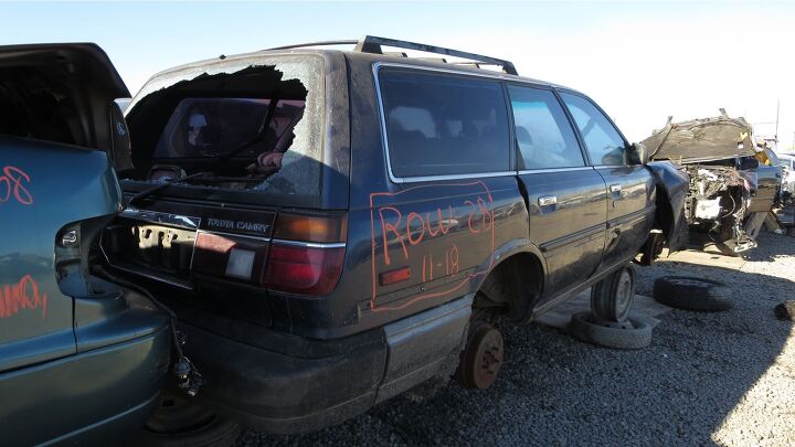 junkyard find 1988 toyota camry wagon with five speed