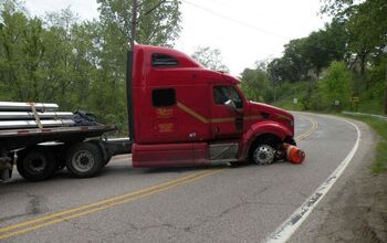 Truck Careens Through Two States Before Cops Shoot Out Tire; Tased Driver Puts Up a Fight