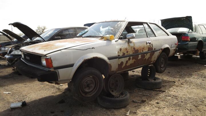 junkyard find 1981 toyota corolla sr 5 liftback