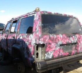 junkyard find 1993 jeep cherokee pink camouflage edition