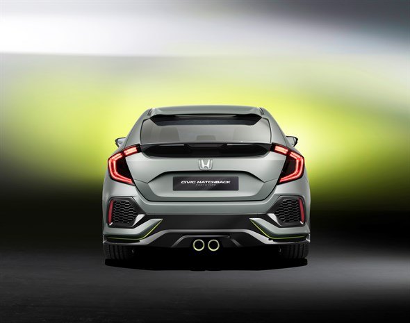 geneva 2017 honda civic hatchback prototype revealed