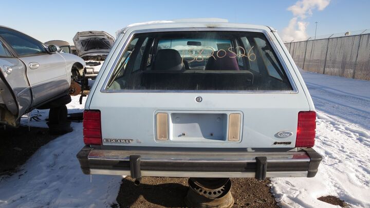 junkyard find 1984 ford escort station wagon