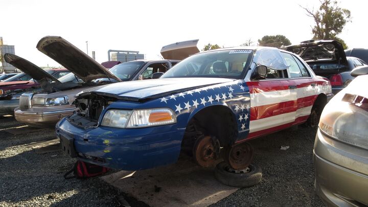 junkyard find 2004 ford crown victoria police interceptor american flag option