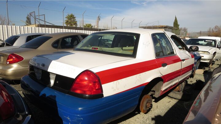 junkyard find 2004 ford crown victoria police interceptor american flag option