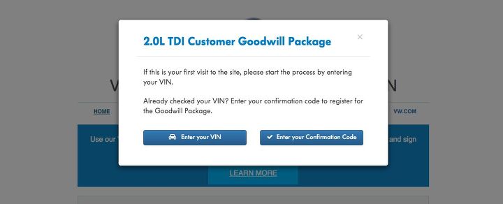 UPDATE: Volkswagen Launches "2.0L TDI Customer Goodwill Package" Signup, TTAC Registers an Affected TDI