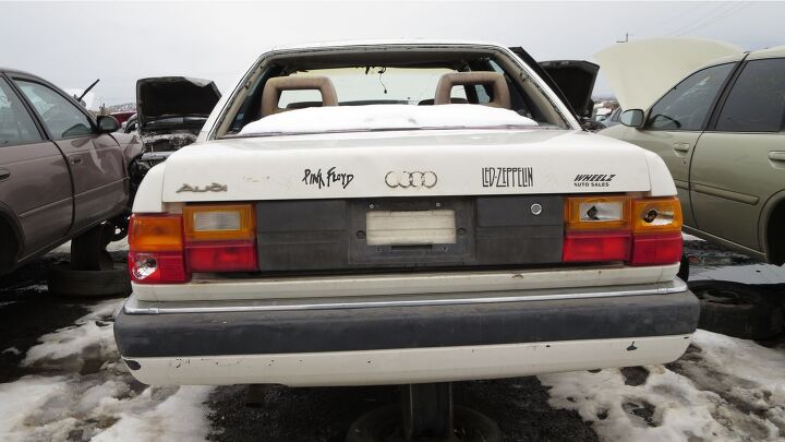 junkyard find 1990 audi 100 quattro sedan