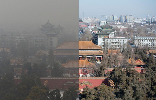 Beijing Is On Red Alert, Chops Car (Access) In Half