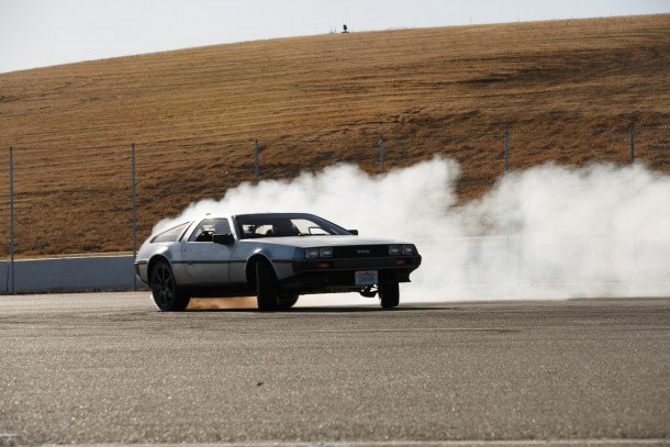 is stanford s self drifting delorean the back to the future of autonomous driving
