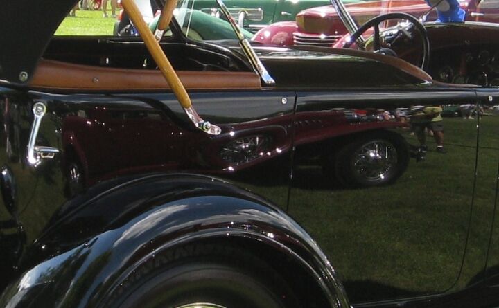 reflections on a car show