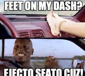 Why you should never ride with your feet on the dash of your car