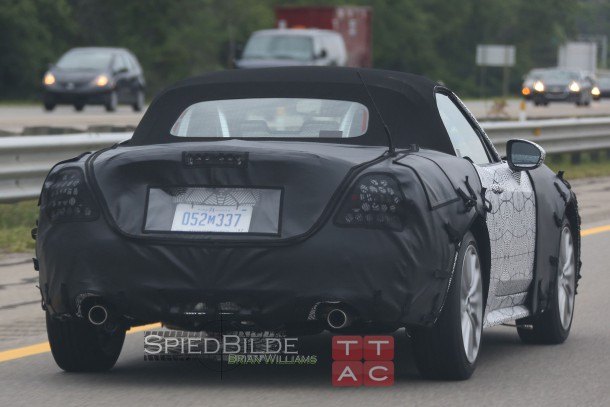 spied fiat 124 spider sports long hood for small motor