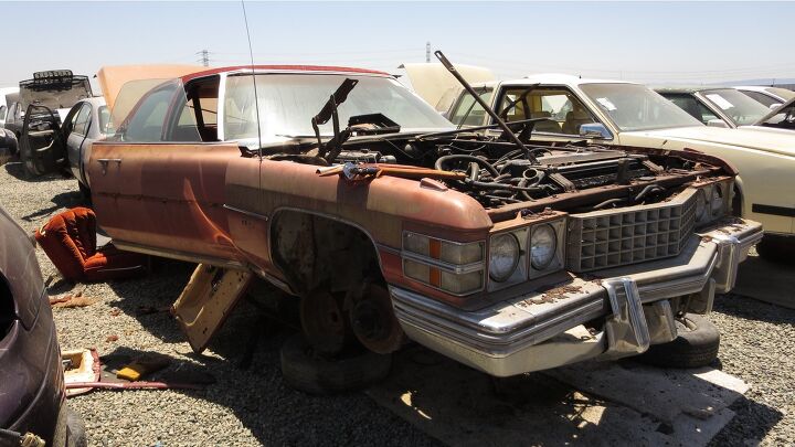 Junkyard Find: 1974 Cadillac Fleetwood, Terrifying Ocean Rust Edition