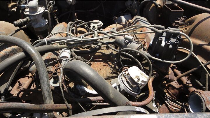 junkyard find 1974 cadillac fleetwood terrifying ocean rust edition