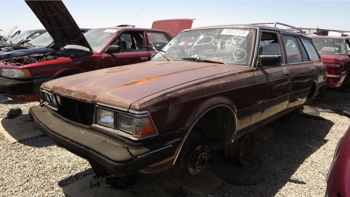 junkyard find 1983 toyota cressida wagon salty pacific ocean spray edition