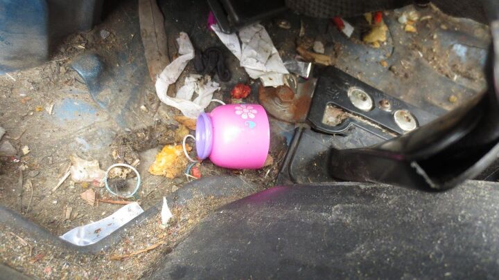 junkyard find 1984 toyota corolla hatchback spray foam rust repair edition