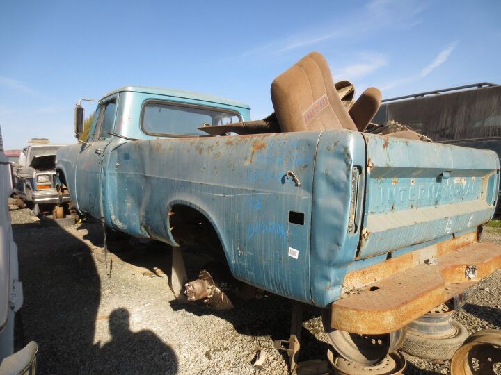 junkyard find 1971 international harvester 1200d pickup