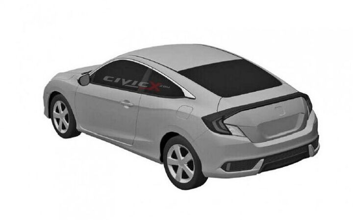 patent search reveals images of 2016 honda civic coupe sedan