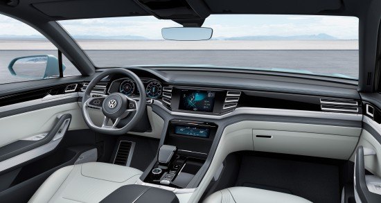 naias 2015 volkswagen previews midsize suv with cross coupe gte
