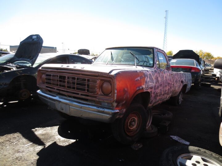 junkyard find 1975 dodge d100 pickup