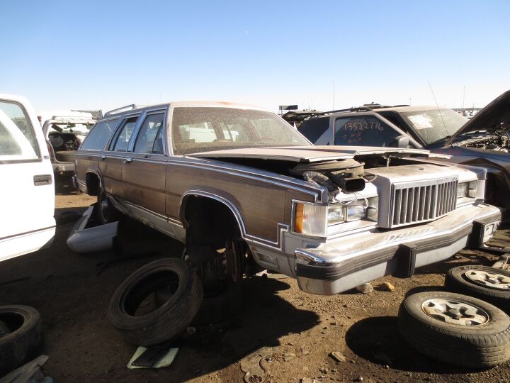 junkyard find 1985 mercury grand marquis ls colony park station wagon