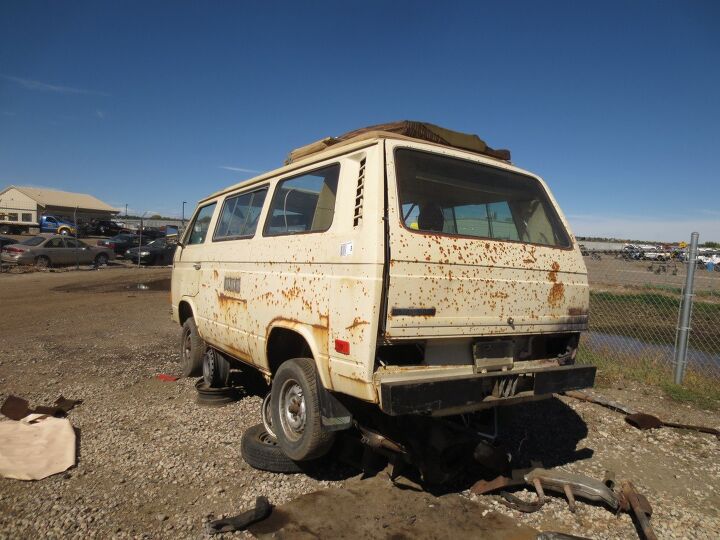 junkyard find 1981 volkswagen vanagon westfalia camper type p22