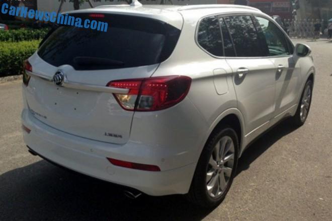 buick envision spied on the eve of its debut