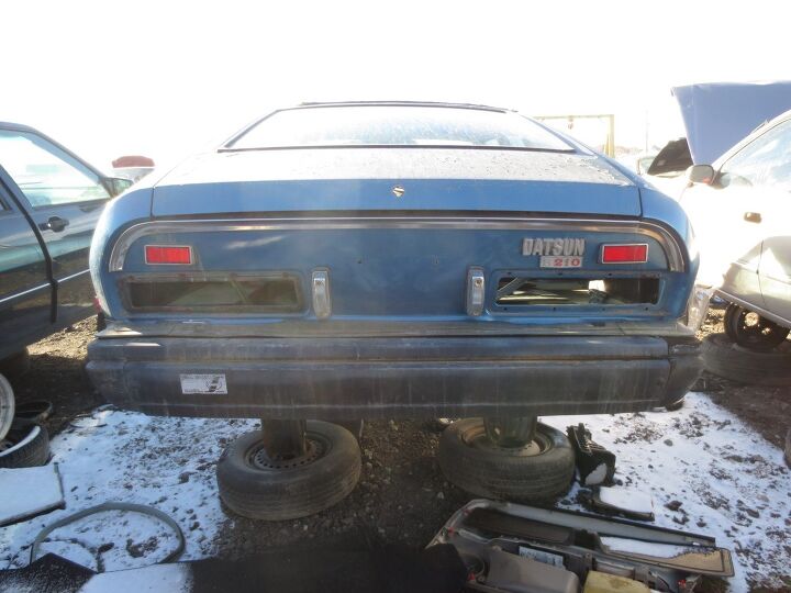 junkyard find 1974 datsun b210 hatchback