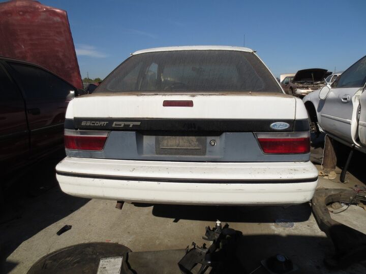 junkyard find 1988 ford escort gt