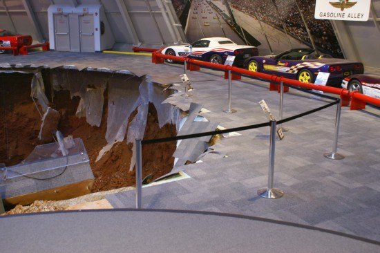 national corvette museum makes sinkhole permanent exhibit