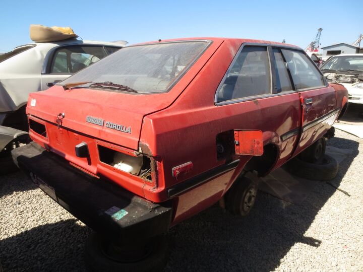 junkyard find 1982 toyota corolla liftback